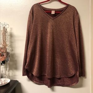 Rose gold sweater 18-20w